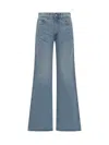 Coperni Denim Wide Leg Pants In Blue