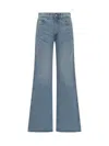 Coperni Denim Wide Leg Pants In Blue