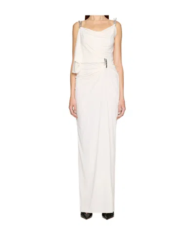 Coperni Detachable Clothespin Dress In White