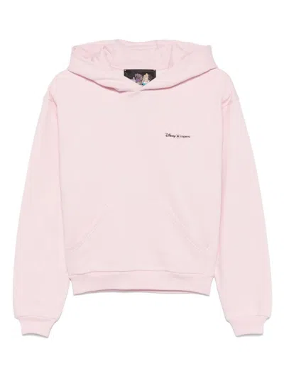 Coperni Disney-inspired Pink Sweatshirt With Crown Detail