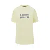 Coperni Fitted T-shirt With Playful Graphic And Round Neckline In Yellow