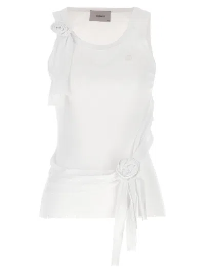 COPERNI COPERNI 'DISTRESSED ROSE RIB' TANK TOP