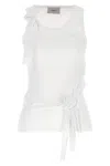 Coperni Distressed Rose Rib Tank Top