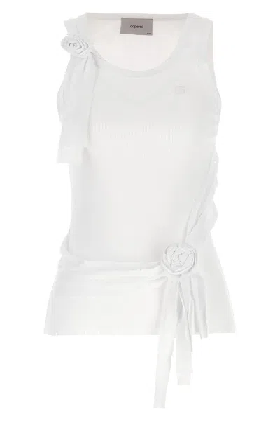 COPERNI COPERNI 'DISTRESSED ROSE RIB' TANK TOP