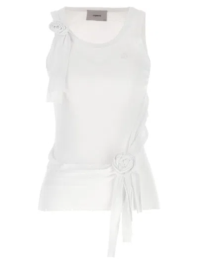 COPERNI COPERNI 'DISTRESSED ROSE RIB' TANK TOP