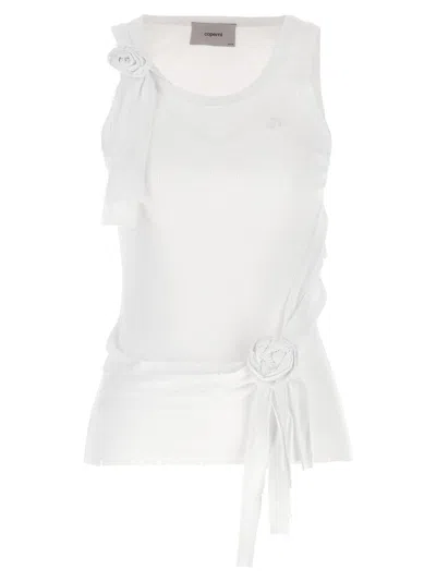 COPERNI 'DISTRESSED ROSE RIB' TANK TOP