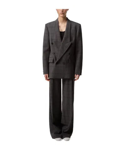 Coperni Double-breasted Blazer In Black