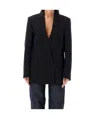 Coperni Tailored Double Breasted Jacket In Black