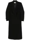 Coperni Double-breasted Button Fastening Coat In Black