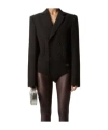 Coperni Double-breasted One-piece Jacket In Black