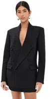 Coperni Double Breasted Tailored Jacket Black In Black