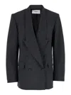 Coperni Double Breasted Tailored Jacket In Grey
