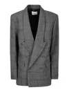 Coperni Double-breasted Tailored Jacket In Grey