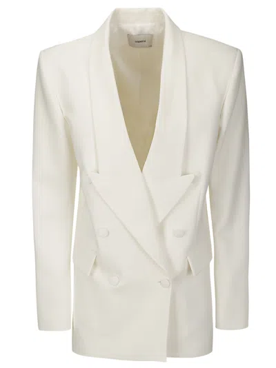 Coperni Double Breasted Tailored Jacket In White