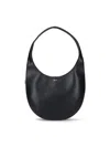 Coperni Medium Soft Swipe Leather Shoulder Bag In Black