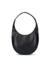Coperni Women Medium Soft Swipe Leather Shoulder Bag In Black