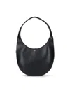 Coperni Women Medium Soft Swipe Leather Shoulder Bag In Black