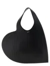Coperni Double Heart Shoulder Bag In Black
