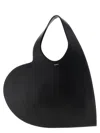Coperni Double Heart Shoulder Bag In Black