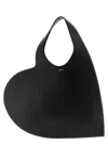 Coperni Double Heart Shoulder Bag In Black
