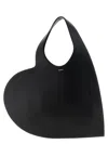 Coperni Double Heart Shoulder Bag In Black