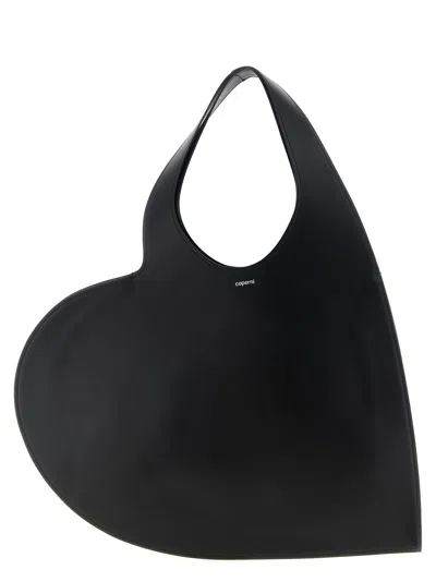 Coperni Double Heart Shoulder Bag In Brown
