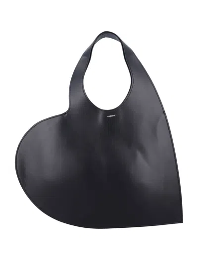 Coperni Double Heart Tote Bag In Purple