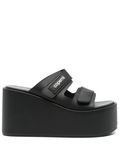 Coperni Double-strap Wedge Sandals With Branded Footbed
