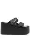 Coperni Double-strap Wedge Sandals With Branded Footbed