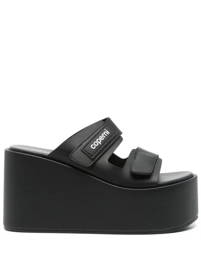 Coperni Double-strap Wedge Sandals With Branded Footbed