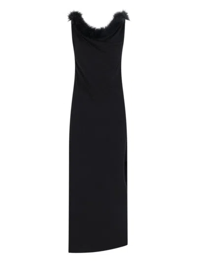 COPERNI DRAPED MAXI DRESS - BLACK
