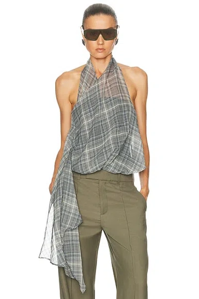 Coperni Draped Sarouel Top In Gray