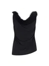 Coperni Feather-detailing Top In Black  