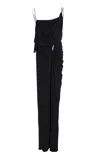 Coperni Draped Washing Clip Gala Dress In Black