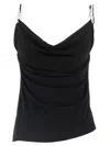 Coperni Sleeveless Draped Backless Top In Black