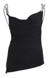 Coperni Draped Washing Clip Gala Top In Black