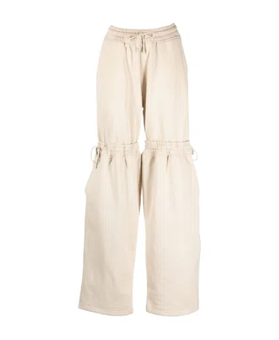 Coperni Drawstring-detail Wide-leg Track Pants In White