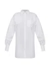 Coperni Drawstring-waist Shirt In White