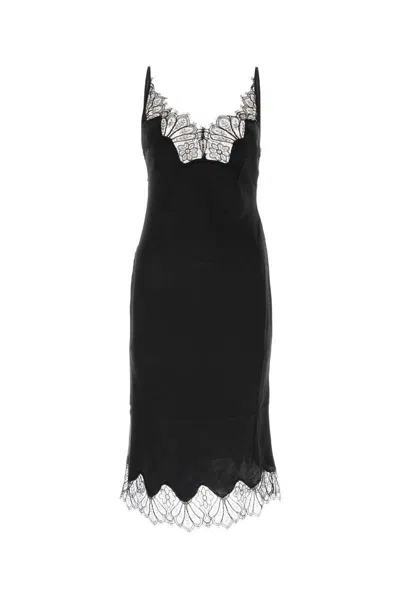 Coperni Cymatics Midi Dress In Black