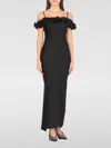 Coperni Zip Ruffle Off-the-shoulder Satin Midi Slip Dress