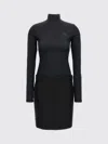 Coperni Structured High Neck Dress With Belt Loops In Black