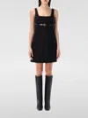 Coperni Black Belted Tailored Mini Dress In Schwarz