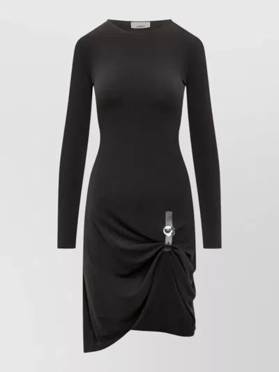 COPERNI DRESS SUSPENDED DESIGN ASYMMETRIC HEM BUCKLE