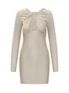 Coperni Dress With Knot In Beige Macadamia