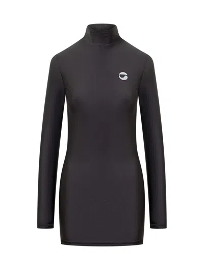 Coperni Dress With Logo In Black