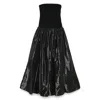Coperni Strapless Princess Dress Side Pockets In Black