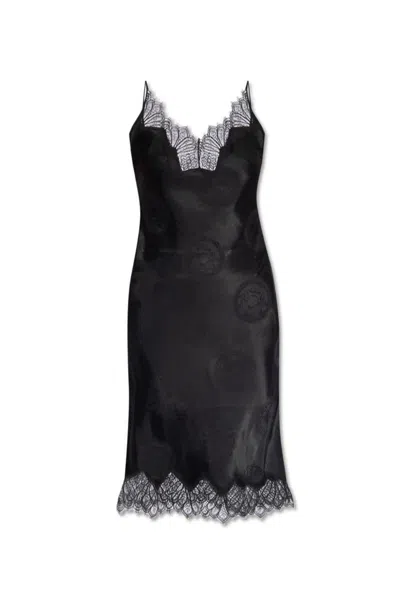 Coperni Cymatics Midi Dress In Black