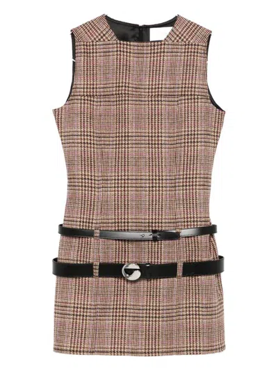 COPERNI COPERNI CHECKED DRESS WITH BELT