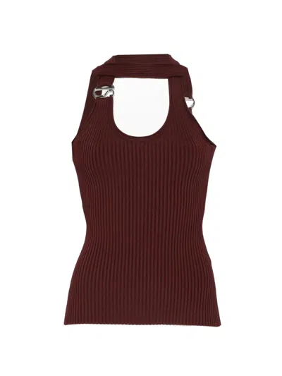 Coperni D-ring Top In Burgundy