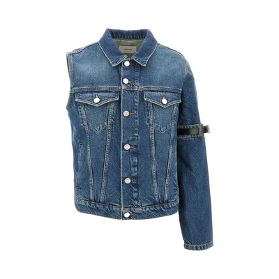 Coperni E-arm Denim Jacket In Blue